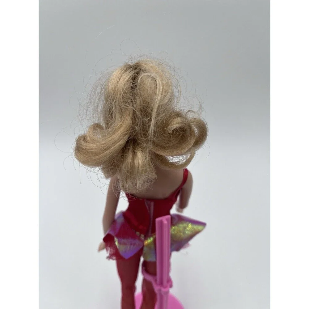 Barbie Ballerina Christmas Doll Red Dress Mattel 2007 Made In Indonesia